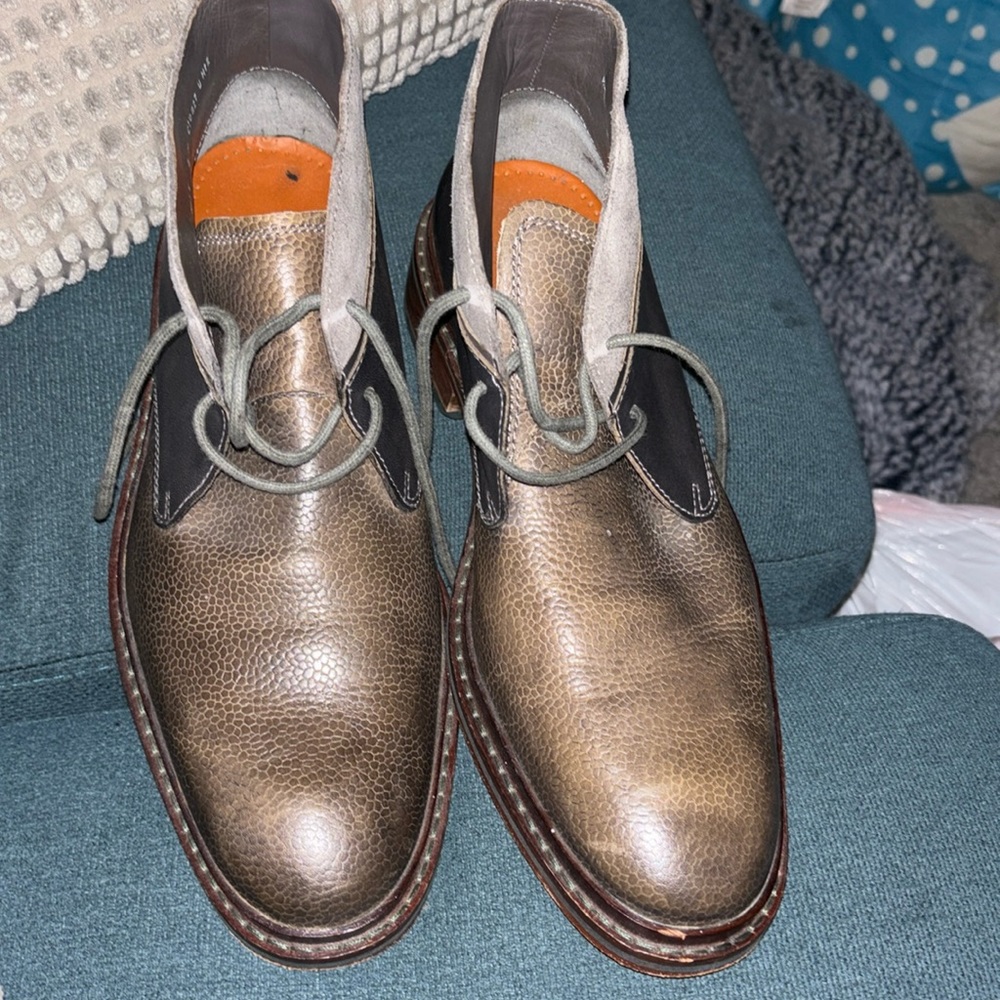 Cole Haan/ Nike collab. Leather/ sued upper sole lug, gray, 8, oxford boot